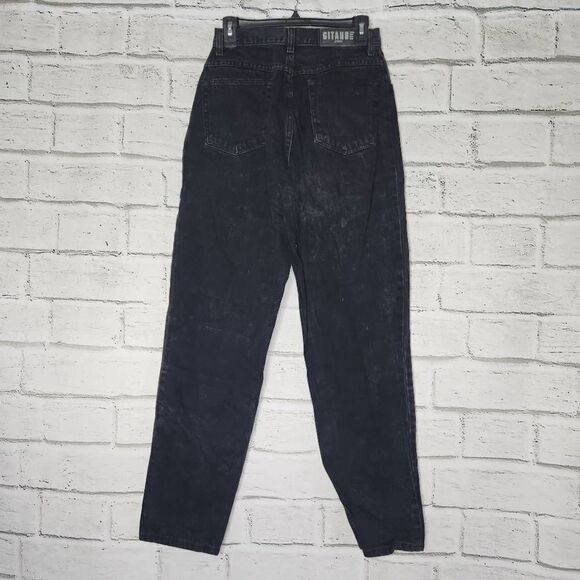 Gitano High-Rise Straight-Leg Vintage Denim Jeans Black Size 10 100% Cotton - Picture 6 of 12